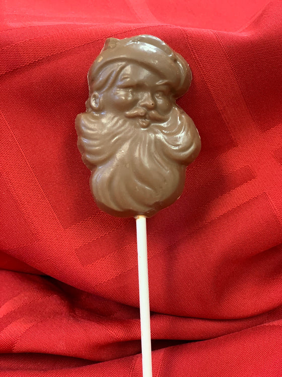 Chocolate Santa Lollipops