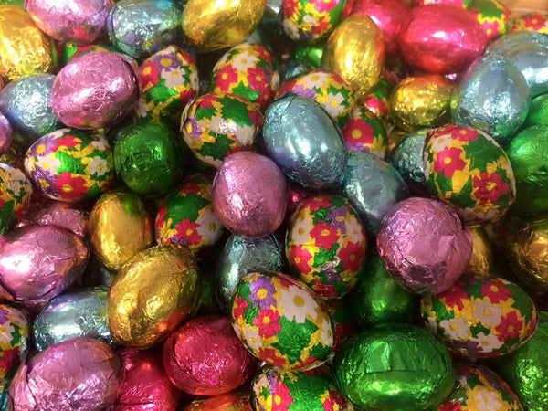 Milk Chocolate Foiled Easter Eggs Approx 100 Eggs Hunts And Gifts