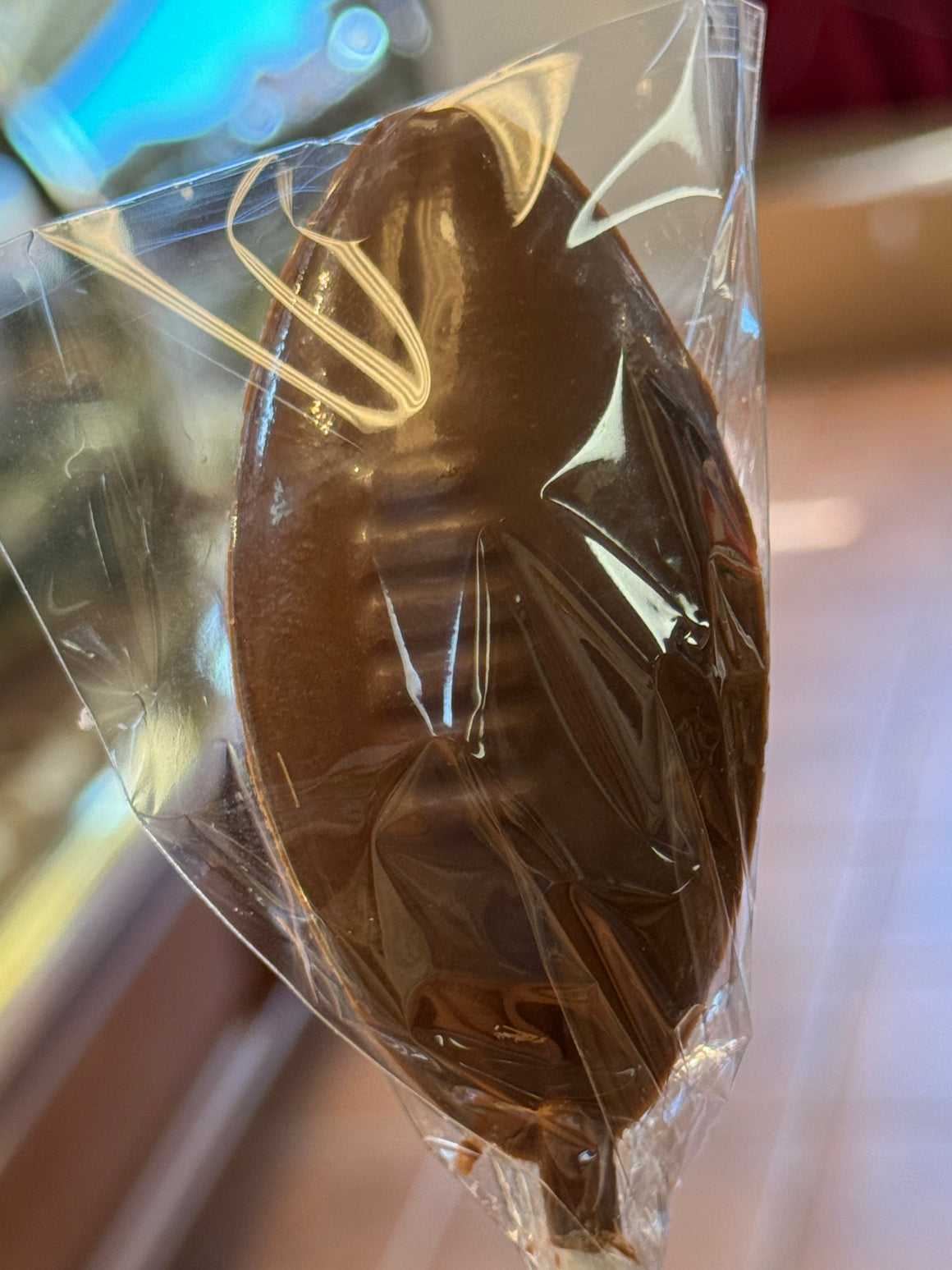 Milk Chocolate Football Lollipop