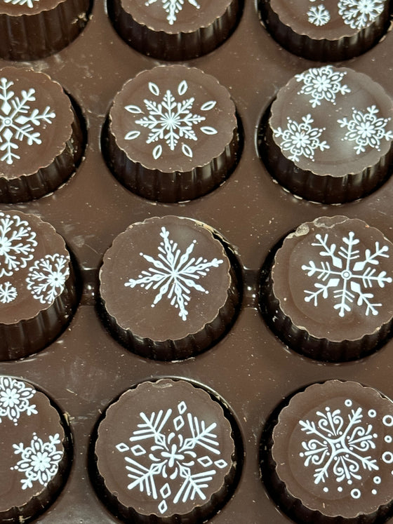 Gourmet Truffles: Dark Chocolate Snowflake