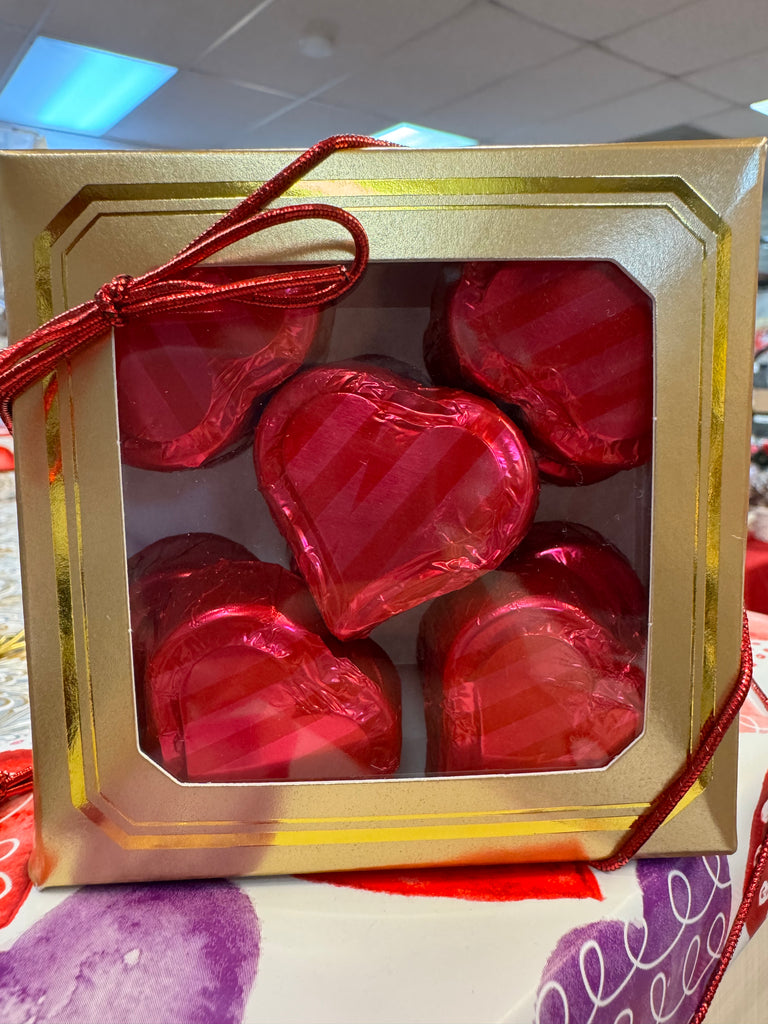 Peanut Butter Foiled Heart