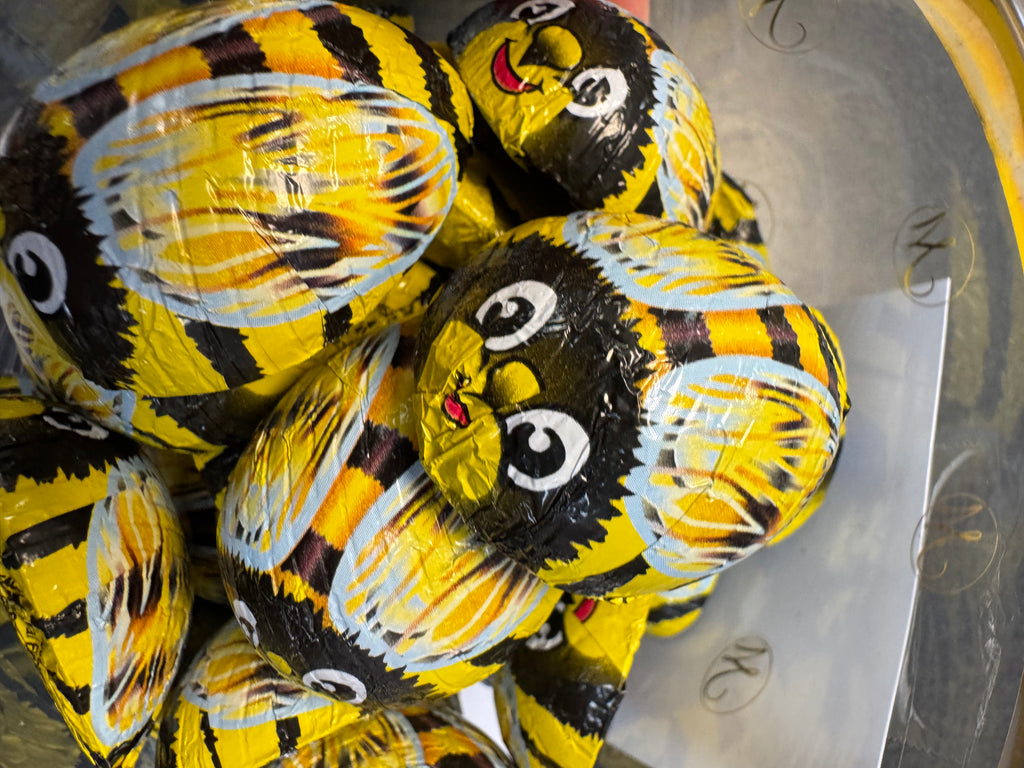 Milk Chocolate Foiled Lady Bug or Bumblebee