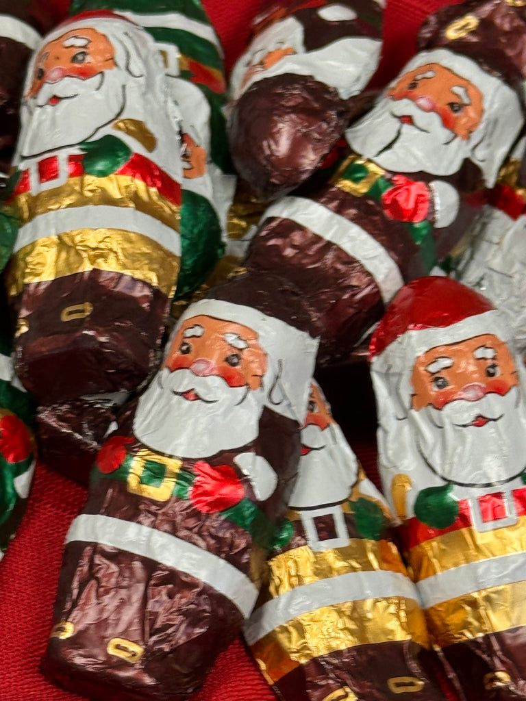 Chocolate Foiled Santas