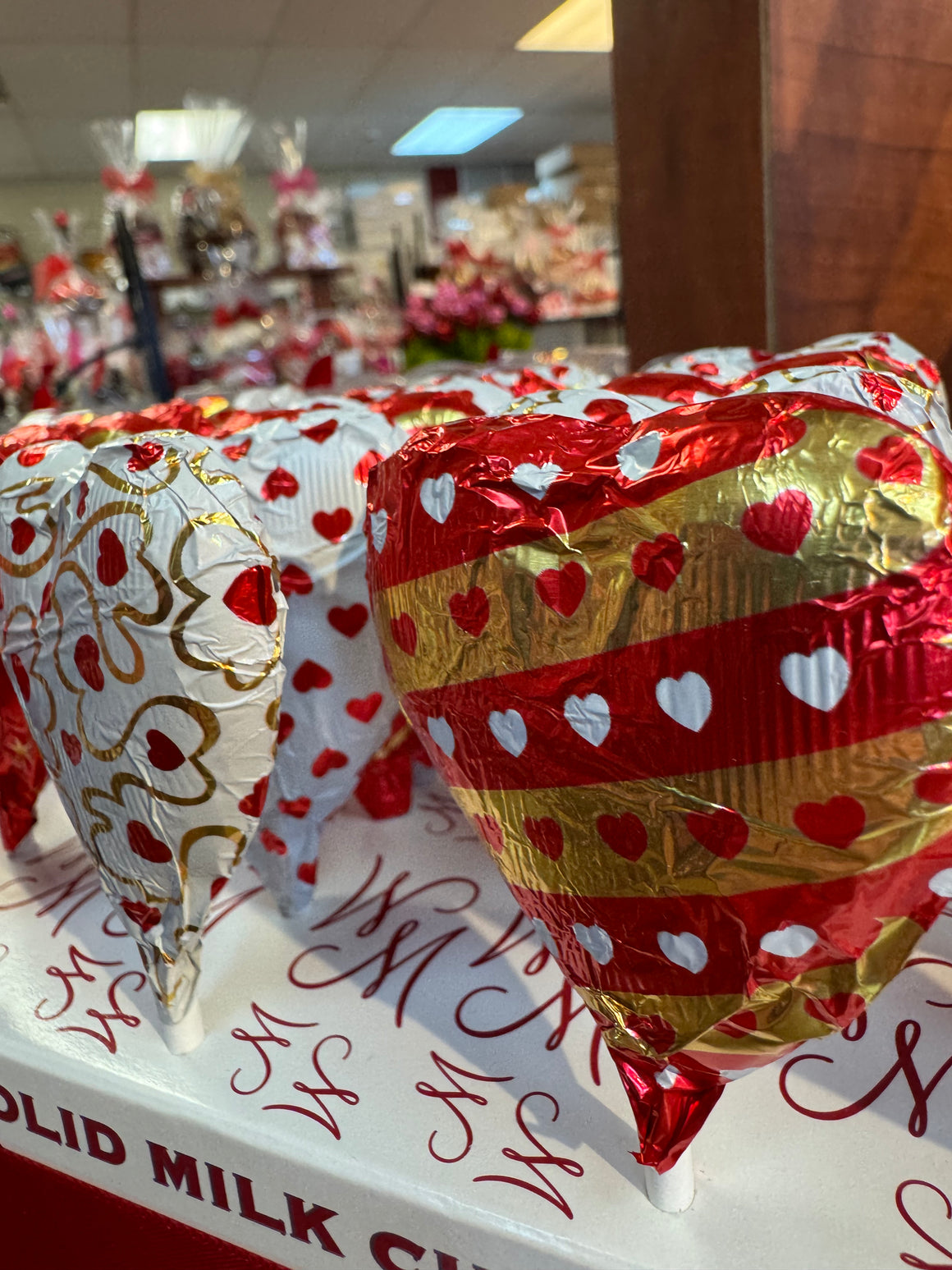 Foiled Milk Chocolate Heart Lollipop