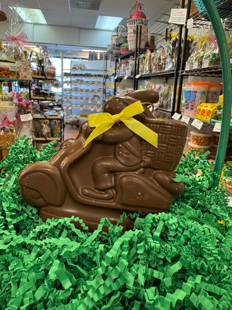 Milk Chocolate Hollow Scooter Bunny