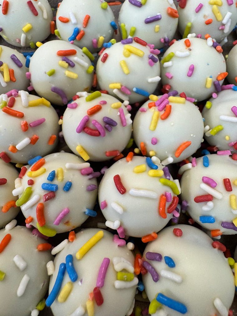 Gourmet Truffles: Birthday Cake