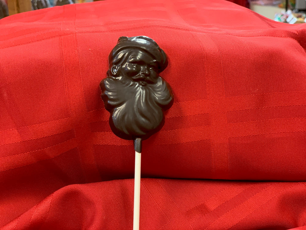 Chocolate Santa Lollipops