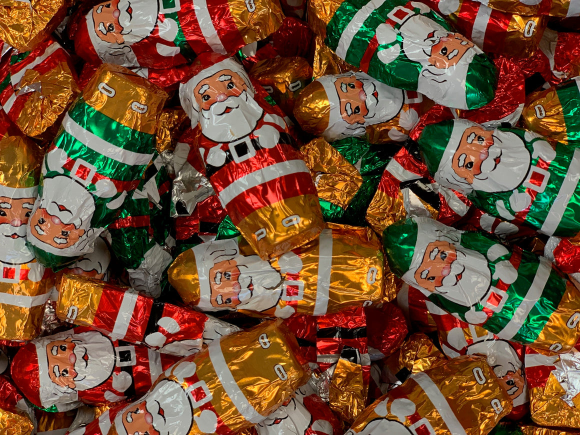 Chocolate Foiled Santas