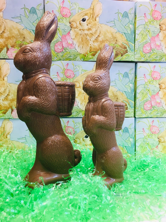 Solid Milk Chocolate Standing Easter Bunny