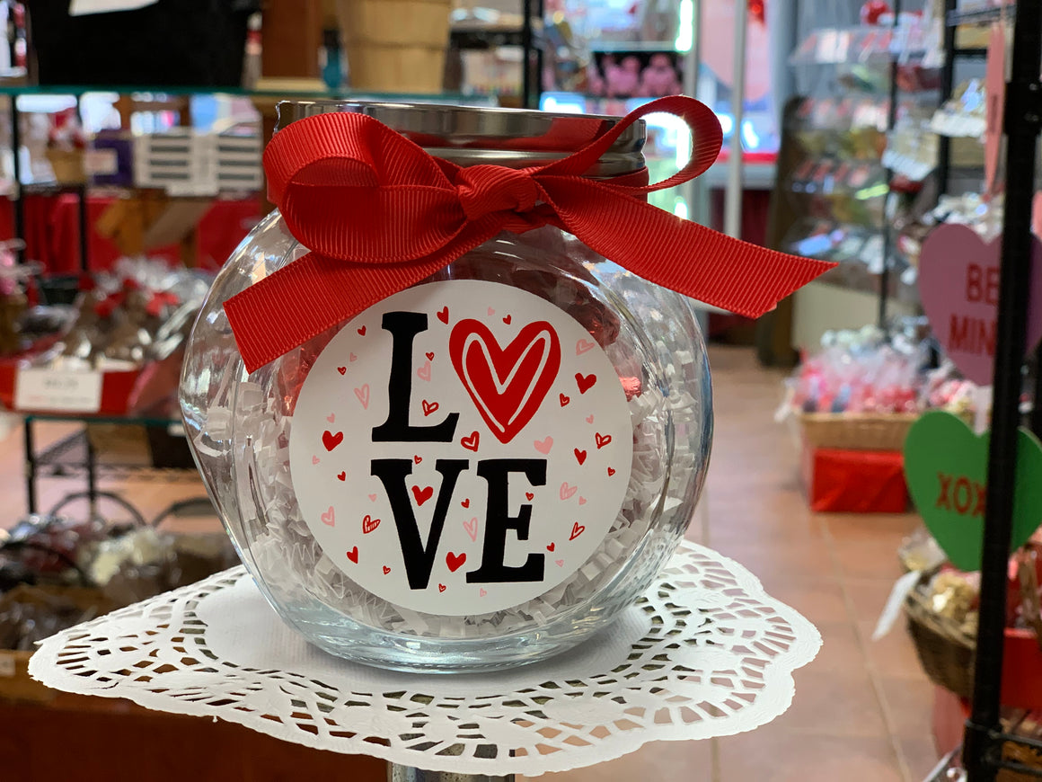 Valentine Candy Jar